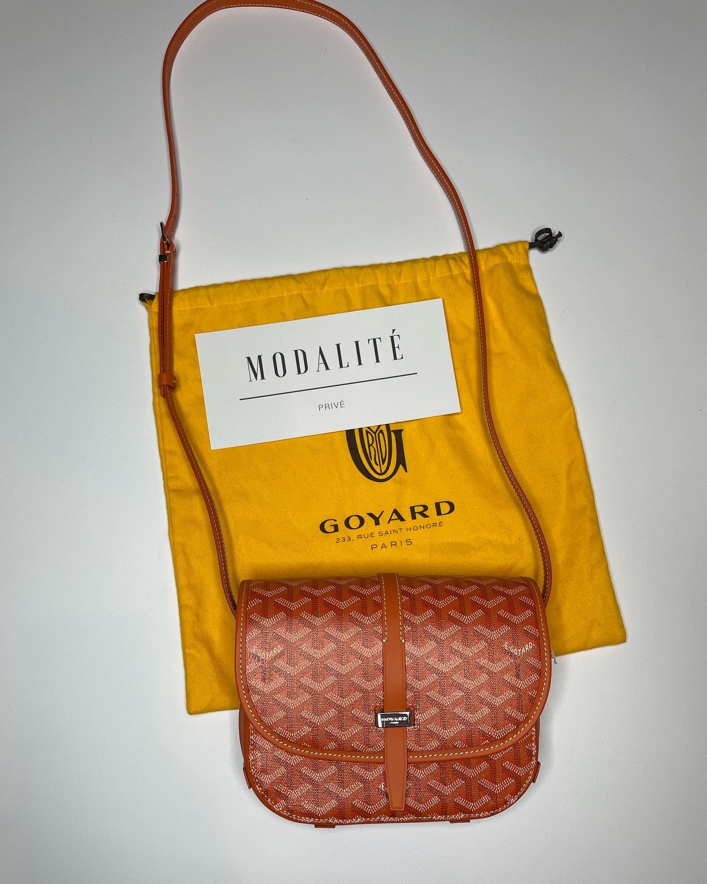Goyard Belvedere Crossbody Bag PM Orange
