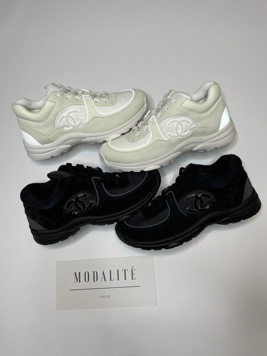 Chanel Tennis Sneakers reflective