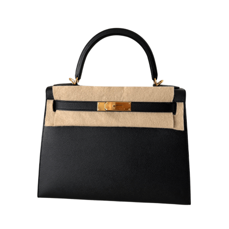 Hermès Kelly 28 Noir Epsom GHW