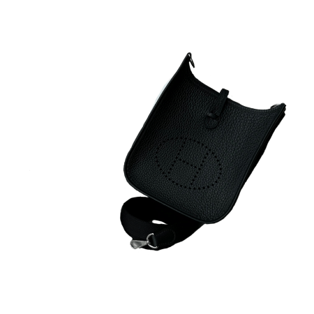 Hermès Mini Evelyne 16 Noir Taurillon PHW