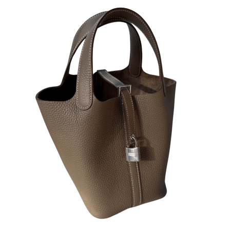 Hermès Picotin 18 Etoupe Taurillon PHW
