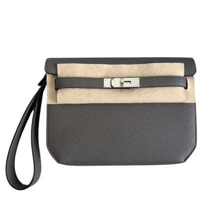 Hermès Kelly Depeches Gris Etain Togo PHW