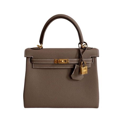 Hermès Kelly 25 Etoupe Togo GHW