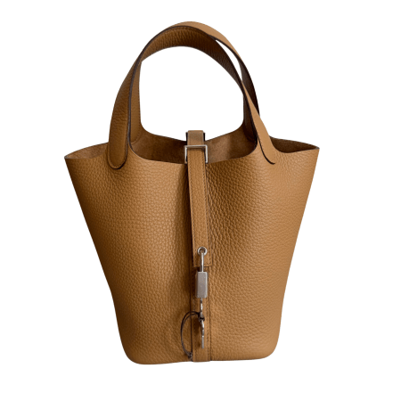 Hermès Picotin 18 Biscuit PHW